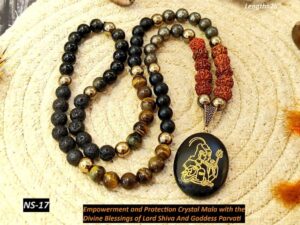 Shivshakti Crystal & Rudraksha Mala
