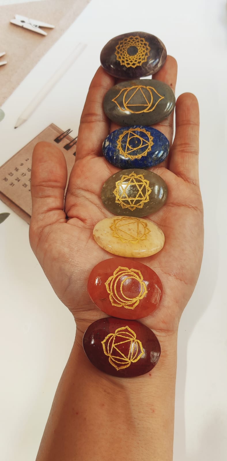 Seven Chakra Healing Stone Set